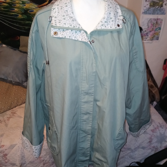 Blair Jackets \u0026 Coats | Blair's Water-Resistant Popular Jacket | Color: Green/White | Size: 14 | Lindihobbs's Closet
